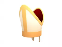 Pope Hat Low-poly  3D model