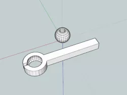 Printed ball end