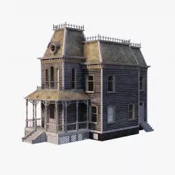 Psycho House Low-poly  3D model