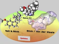Quinine molecule 3D model