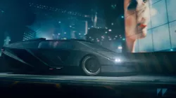 Retro Futuristic Cyberpunk Car 3D model