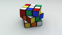 Rubik Cube Puzzle Low-poly  3D model