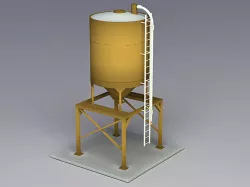 Sand Silo 3D model