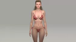Sarah Low-poly  3D model