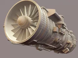 Saturn Engine 3D model