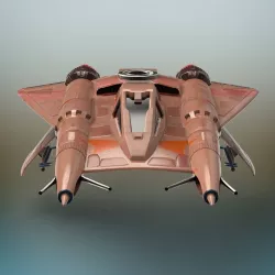 Sci-Fi Fighter plane 3D model