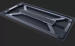 Sci-fi Floor Wall 44 industrial panel 3D model