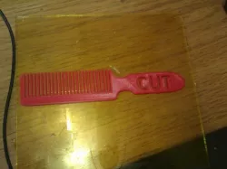 scissors over comb Barbers comb