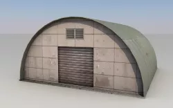Small warehouse Low-poly  3D model