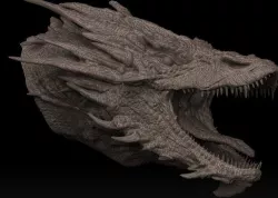 Smaug head bust 3D model