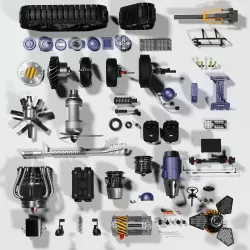 Spare parts 3D model