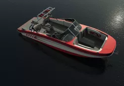 Speed Boat Low-poly  3D model