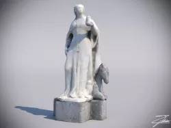 Statue 2 Low-poly  3D model