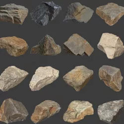 Stones Pack Volume 3 Low-poly  3D model