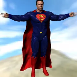 superman 3D model
