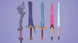Swords pack Low-poly  3D model