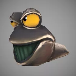 Tadpole Cartoon Low-poly  3D model