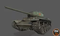 Tank-KV-85 Standard camouflage 3D model