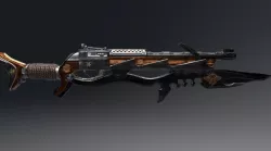 the concept of a pirate gun SHARK Low-poly  3D model