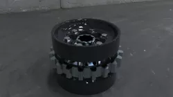 Tracked vechicle driving wheel