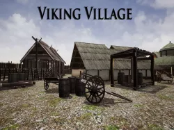 Viking Village for Unreal Low-poly  3D model