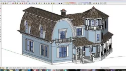 Villa A1 - 3d cad sketchup dwg png 3D model