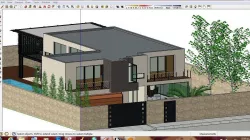 Villa A3 - 3d cad sketchup dwg png 3ds 3D model
