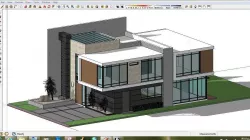 Villa A6 - 3d cad sketchup dwg png 3ds 3D model