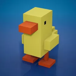 Voxel - Duckling Low-poly  3D model
