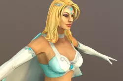 White Witch Low-poly  3D model