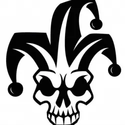2D Clown-skull