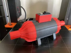 3D Printed Double Stage Aspiration Fan Unit For Laser/CNC Engraver/Cutter