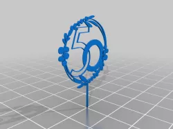 50 Anniversary Cake Topper