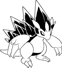 Alolan Sandslash stencil