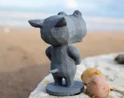 Animal Crossing Hippo Figurine