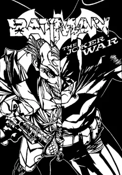 Batman and Joker stencil