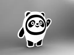 Bing Dwen Dwen Keychain