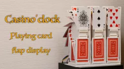Casino'clock - Playing card flap display / clock