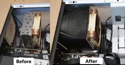 CPU cooler heat duct