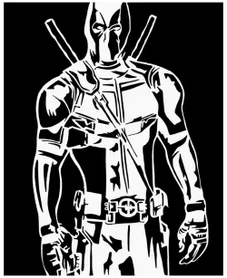 Deadpool stencil 27