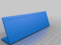 Desk plate 3mm empty