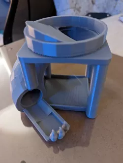 Dice Rolling Chute with dice tray for metal or heavy dice