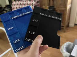EDH Commander zone tray with more printable text.