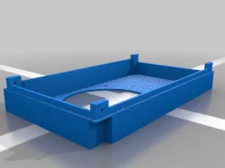 Ender 3 V2 PSU Cover flat bottom 92mm Fan-remix