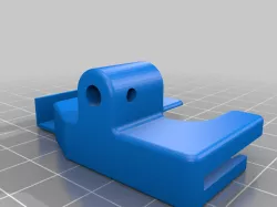 Ender 3 Ver 2 Filament guide with wiring harness holder