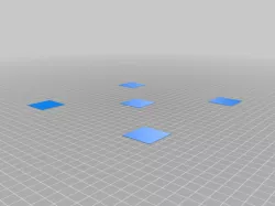 Ender 6 Bed Leveling Squares