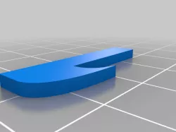 Foam Glider hook for rubber launcher