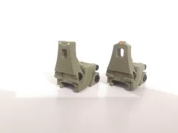 Folding sight with optic fiber