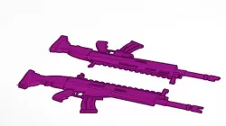 fortnite scar (2 halves)