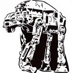 Imperial Walker stencil 4 + 2D